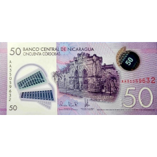 (060) ** PNew (PN211b) Nicaragua - 50 Cordobas (2021)